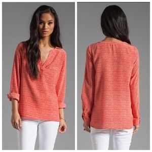 Joie Long Sleeve Marsher Silk Top